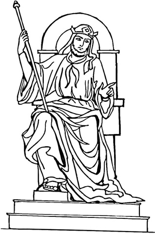 King Solomon  Coloring Page